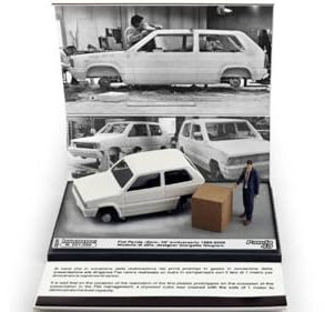 MODELLINO IN Scala COMPATIBILE Con FIAT Panda Zero 1978 Designer G.GIUGIARO 1:43 BRUMM BMS2201