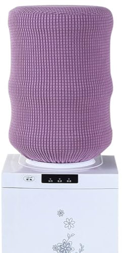 Funda morada para dispensador de agua de 5 galones, duradera, elástica, para oficina en casa