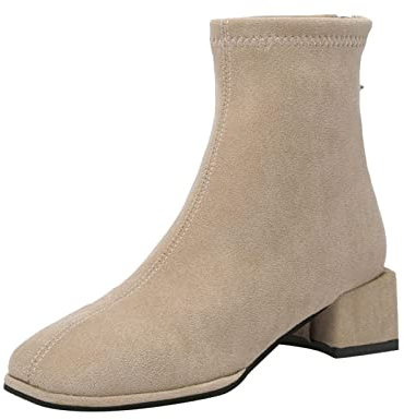 Generico Stivaletti Donna Tacco Largo Stivaletti Con Plateau Donna 41 Stivali Donna Invernali Alti Con Zeppa Stivaletti Biker Donna Marroni Stivali Da Equitazione Donna Tattini