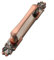 DAZZLEEX Aluminum Alloy Antique European Style Door Handle Decoration for Furniture, Cabinets, Drawers, Wardrobes(Red Bronze 282MM)