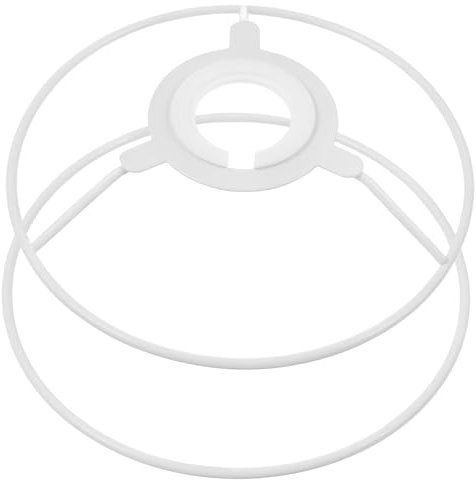PRETYZOOM Deckenleuchte Ring Lampenschirm Halterung 3 Stück Lampenschirm Ring Sets Mit Gestellen Manuell Aus Weißem Deckenmetall