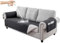 Hggzeg Sofabezug für 3-Sitzer, wasserdicht und rutschfest, Sofaschoner mit Seitentasche, waschbarer Sofaschoner für Kinder/Haustiere (schwarz)