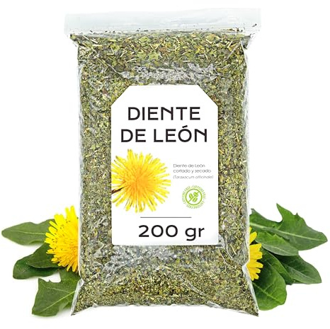 Diente de León Infusión Hojas 200g | Con Propiedades Digestivas y Depurativas, con un Sabor Herbal Intenso y un Ligero Toque Amargo