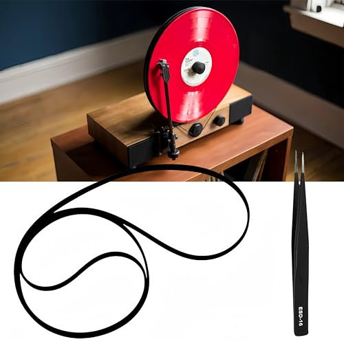 Correa para Tocadiscos,270mm Correa de Goma para Tocadiscos de Repuesto,Correa de Repuesto para Tocadiscos para Fonógrafo,Correa de Transmisión de Correa Giratoria para Tocadiscos