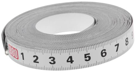 Homoyoyo Maßband Selbstklebendes Lineal Klebebandmaß Lineal Aus Stahl Werkbank Lineal Klebriges Messlineal Werkbanklineal Messen Lineal Für Die Holzbearbeitung Linealband Kohlenstoffstahl