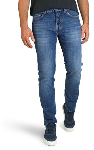 BALDESSARINI Herren Jeans Jack Regular Fit Authentic Heritage Denim, Blue Stonewash