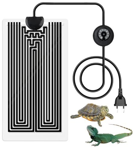 Golgner 14W Terrarium Heizmatte, Reptil Heizmatten mit Temperaturregelung, Einstellbar Reptile Wärmekissen, Heizkissen für Reptilien, für Reptilien Schlangen Eidechsen Geckos Schildkröte