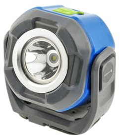 HÖGERT TECHNIK Arbeitslampe 550 lm, 3 Modi, COB- und SMD-LEDs, IPX4 Spritzwasserschutz, Magnet- und Hakenbefestigung, 360° drehbar, USB-C, IK07 Stoßfestigkeit, 9h Laufzeit