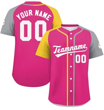 Personalisierte Baseball-Trikots, Benutzerdefinierte Button-Down Baseball-Shirts, Individuelle Baseball-Shirts Für Männer, Frauen, Kinder,Druck-Namennummern