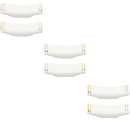 OUNONA Keramik Besteckhalter 6Er Set Essstäbchen Ruhe Für Löffel Gabeln Und Messer Glatte Ablage Für Küche Restaurant Und Hotel 6.50 X 2.00 X 4.50 cm