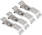 4Pcs Trailer Number Plate Holder Stainless Steel License Plate Bracket Spring Loaded Number Plate Clips Holders for Trailers trucks Caravans Plate Fixings