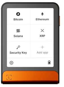 Ledger Flex – Krypto-Wallet – verwalte Digitale Assets sicher | Bitcoin Edition, 2,8 Gorilla Glass Touchscreen-Signer. NFC. Bluetooth. Secure Element. Privates Backup