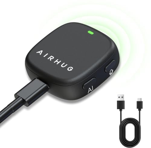 AIRHUG Microfono USB da conferenza, Plug & Play, per videoconferenze, giochi, lezioni online, compatibile con Windows e MacOS