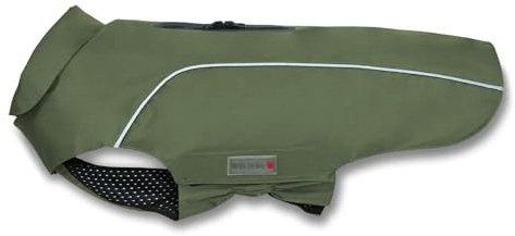 Wolters Regenjacke Easy Rain | Perfekter Schutz bei Regenwetter für Hunde | Farbe Moosgrün Gr. 65 (Rückenlänge 64-66 cm)