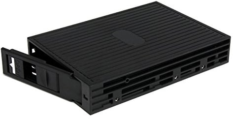 StarTech.com Convertitore di dischi rigidi da 2.5in SATA/SAS SSD/HDD a 3.5in SATA Hard Drive , Adattatore da 3.5 a 2.5, Nero (25SATSAS35)