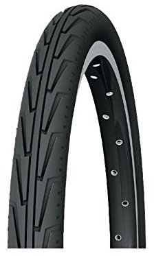 MICHELIN City Cubierta Rígida, Rennradreifen City'J, 37-490 (550A Confort), Schwarz/Weiãÿ, FA003466040, Negro, 550 A
