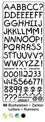 KREATIV STICKER 10x23CM, MOTIV 68, 1ST. SILBER