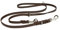 CopcoPet Hundeleine aus Fettleder 2,40m x 15mm Braun – 3-Fach verstellbar, geflochten – Mit Chrombeschlägen – Grifffest, robust – Umhängeleine für mittelgroße Hunde, ideal für Spaziergang, Training