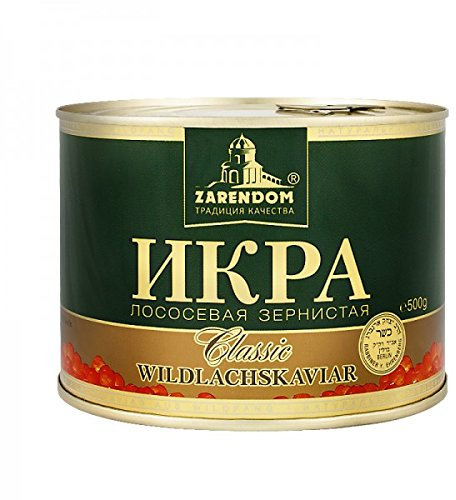 Kaviar - Zarendom Gorbuscha Lachskaviar Klassik 500 g Dose - roter Kaviar - caviar - икра