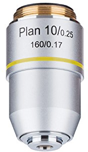 AmScope PA10X-V300 10X Plan Achromatisches Verbundmikroskop-Objektiv