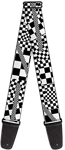 Buckle-Down GS-W30604 Funky Checkers Black/White Gitarrengurt
