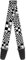 Buckle-Down GS-W30604 Funky Checkers Black/White Gitarrengurt