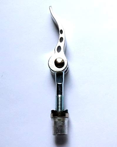 CarbonEnmy 2 Stück Fahrrad Schnellspanner Quick-Release Sattelklemme M6x50 mm (Silber)