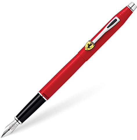 Cross Ferrari Classic Century Medium Nib Fountain Pen - Matte Red Lacquer/Chrome