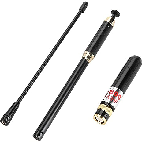 TengKo BNC Stecker Dual-Band VHF/UHF 144/430MHz Teleskop Ersatzantenne Retractable Dual Purpose Antenne 33,5'' für Icom IC-V8 IC-V80 IC-V82 für Kenwood TK300 TK310 TK320 Walkie Talkie Ham 2 Wege Radio