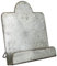 MACOSA SA81874 Kochbuch-Halter Zink Silber Vintage Landhausstil 30,7 x 27,5 cm Küchen-Utensilien Dekorativer Buchhalter Kochbuchständer Buchstütze