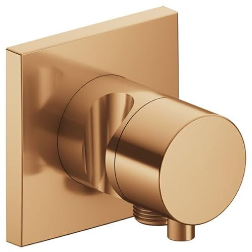 Keuco IXMO Armatur 59557, 2-Wege Ab- und Umstellventil mit Schlauchanschluss und Brausehalter, Unterputz, Griff Comfort, mit Absperrfunktion; Farbe: Bronze gebürstet