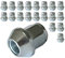 20 Radmuttern Kegelbund geschlossen M12x1,25 HEX17 kompatibel mit Daewoo, Chevrolet Matiz Spark