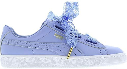 PUMA Womens/Ladies Basket Heart Crochet Trainers