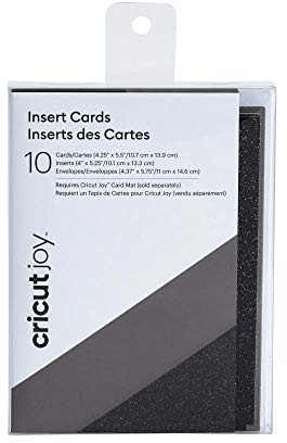 Cricut Joy Insert Cards, Grey/Black Glitter