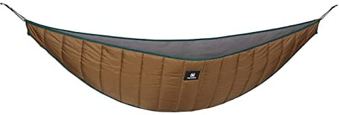 OneTigris Hideout Hängematte Underquilt Isomatten Underblanket für Hängematten Unterdecke Wärmeschutz Ultraleicht für Outdoor Wandern Camping 280x120cm(Kojote Braun)