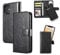 QLTYPRI Compatible with iPhone 12 Mini, Premium PU Leather Rubber Silicone Bumper Card Holder Magnetic Detachable Wallet Case Cover for iPhone 12 Mini - Black