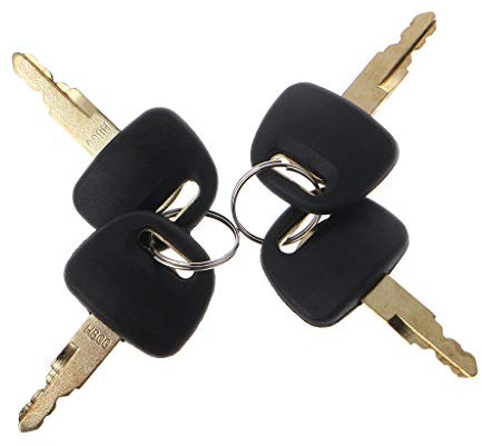 JHD Clés d'allumage d'excavatrice 4 pièces pour Hitachi et Hitachi Zax Grab BU0028