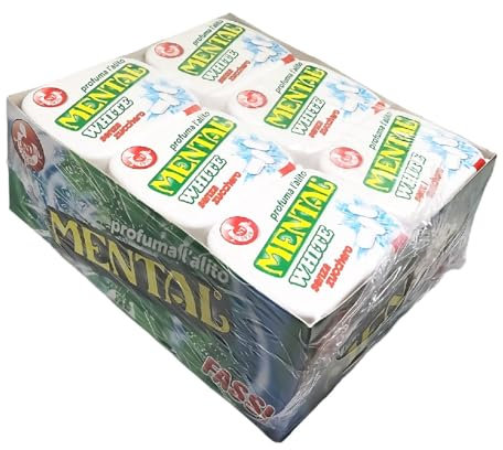 Mental Bianco White senza zucchero 24 pezzi da 20g