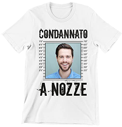 Incidiamo T-Shirt Maglietta Addio al Celibato Personalizzabile Condannato a Nozze Gadget Addio al Celibato