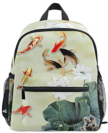 Jugar A La Piscina De Peces Relajarse Mochila para Preescolar Niñas Niños Toddler Kids Estudiante Mochilas para Infantiles 1-6 Años