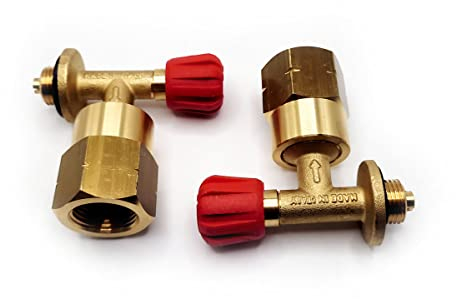 DN Autogas Parts Adaptateur de bouteille de gaz butane 907, 904 et 901 avec sortie de gaz butane 21,8 mm gauche vers adaptateur en laiton propane POL britannique