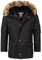 Geographical Norway Herren Winter Parka Abiosaure Black - XL - mit UD Bandana