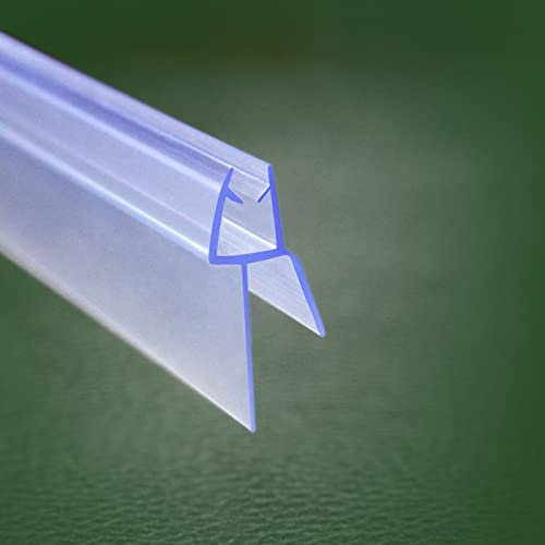 Acezanble Bath Shower Screen Door Seal Strip for 8mm Glass Thickness 18mm Seals Gap (Type 2)