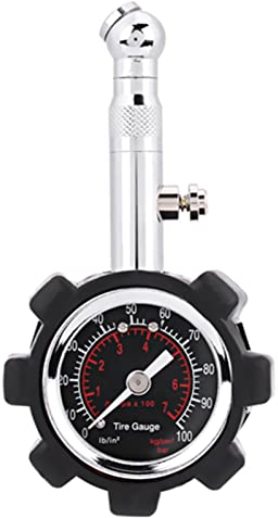 Handluftdruckmesser, Manuell Hand 0-100PSI Reifenluftdruckmesser Meter Tester Ersatz für Auto LKW Motorrad Fahrrad für reifendruckmesser reifendruckprüfer