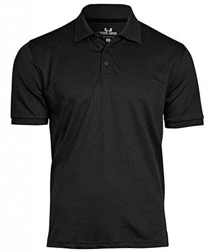 Tee Jays Mens Club Polo Shirt (XL) (Black)