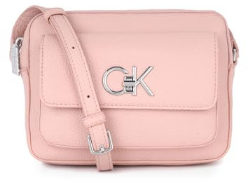 Calvin Klein Sac Bandoulière Femme Re-Lock Camera Bag Petit Modèle, Rose (Cafe Au Lait), Taille Standard