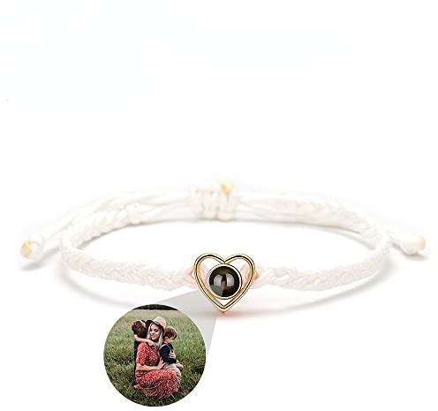 KRUI Bracelet Femme Personnalisé Avec Photo,bracelet Projection Photo Homme,bracelet Avec Photo Projection,bracelets De Projection Personnalisés
