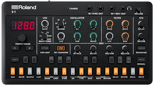 Roland AIRA Compact S-1 Tweak Synth | Ultra-Portable Micro Polysynth with Advanced Tools | D-Motion Sound Control