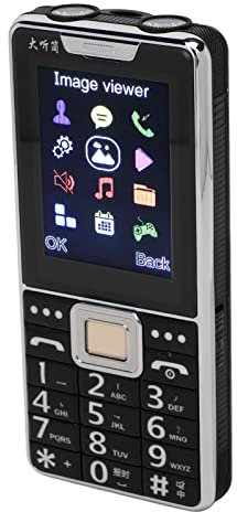 Teléfono Móvil con Botones Grandes, Botón de Marcación por Voz, Altavoz Estéreo, SIM Dual, Teléfono Celular para Ancianos, Batería de 6800 MAh, 100‑240 V para Llamadas (Enchufe de la UE)