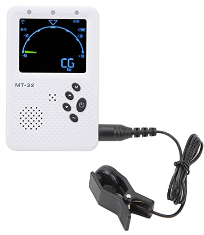 Metronom-Tuner für Alle Instrumente, Wiederaufladbares Digitales Metronom-Stimmgerät 3-in-1 digitaler Metro-Tuner Tongenerator für Pipa, Guzheng, Gitarre, Bass, Violine, Ukulele